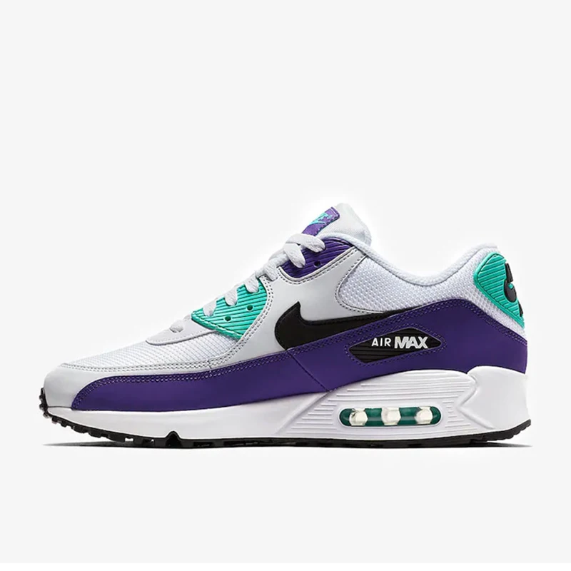 Мужские кроссовки для бега NIKE AIR MAX 90, легкие удобные классические уличные кроссовки, амортизация, Нескользящие AJ1285-101 - Цвет: AJ1285-103