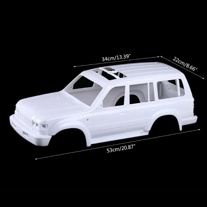 313 мм Пластиковый корпус RC автомобиль запасные части для 1/10 Land Cruiser LC80 гусеничный