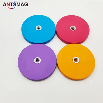 4 pcs D43, D66, D88mm Rubber Coated Neodymium Pot Magnet with Internal Thread for Multiple Using color is red,Orange,purple,blue
4 pcs D43, D66, D88mm Rubber Coated Neodymium Pot Magnet with Internal Thread for Multiple Using color is red,Orange,purple,blue