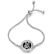 Ножницы руки духи браслет из нержавеющей стали тонкая Ароматерапия Эфирные масла диффузор медальон 316L очаровательные браслеты высокого качества