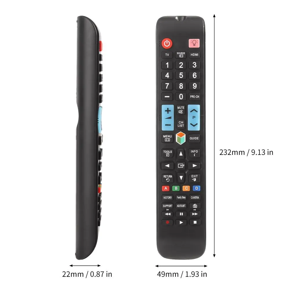 Universal Remote Control For Samsung Smart TV AA59-00638A Television Accessory Replacement with 3D Backlight Buttons