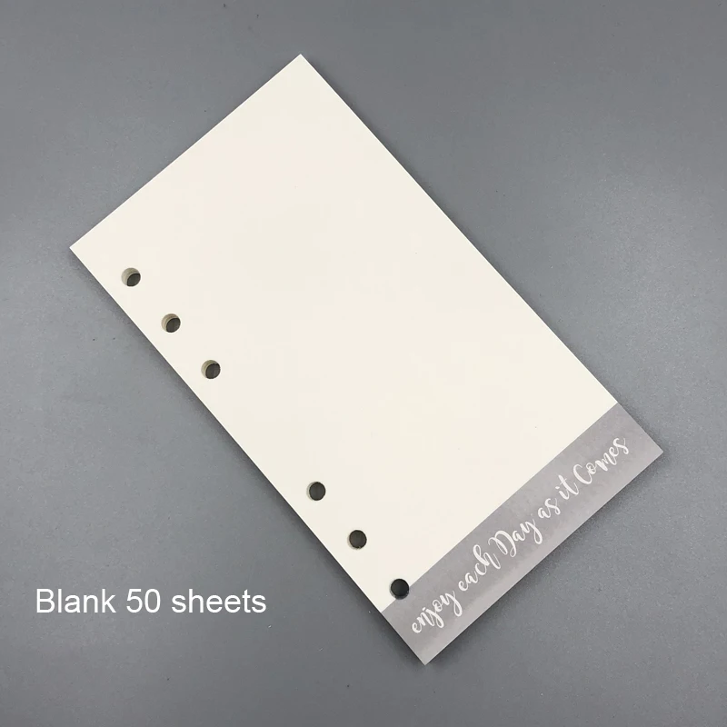 snowflake enjoy blan Fromthenon милый блокнот для Filofax Dokibook спиральный планировщик A5A6A7 дневник внутренний ядро Weekl ежемесячный точечный наполнитель бумага - Цвет: snowflake enjoy blan