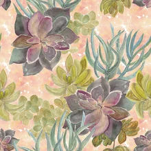 Полиэстер ткань свежие цветы суккулент напечатанный тонкий и мягкий четырехсторонний стрейч платье ткань на заказ ручной работы одежда пэчворк