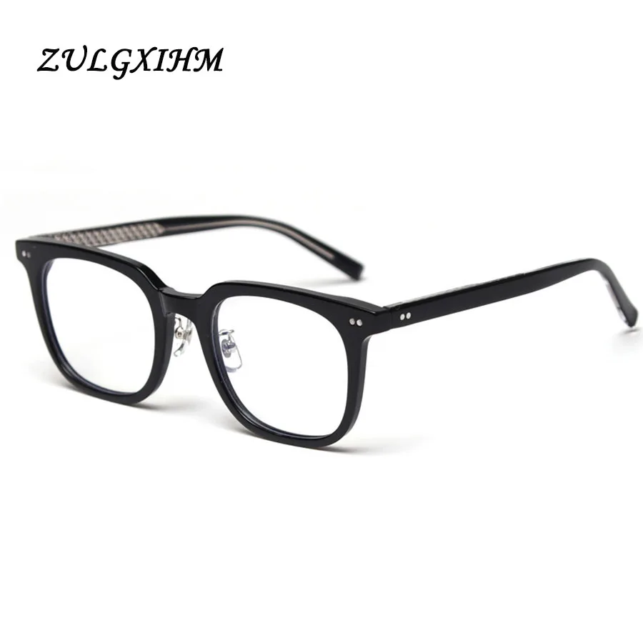 

ZULGXIHM Square Blue Light Glasses Frame TR Retro Glasses Frame Women Men Myopia Frame Fashion Brand Design Glasses Men