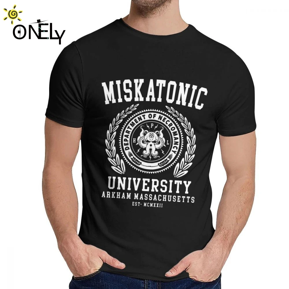 Футболка унисекс Cthulu And Lovecraft Miskatonic University Call Of Cthulhu Necronomicon Мягкая стильная