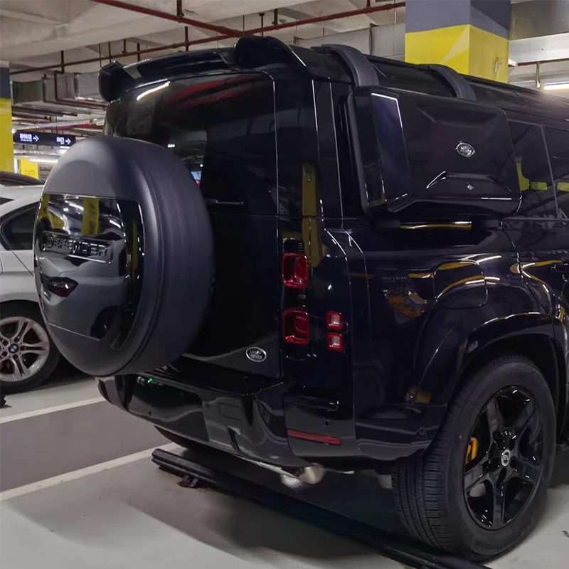 New design For LAND ROVER DEFEND 2020 2021 spoiler high quality ABS materail Rear Roof Defender Spoiler Trunk Boot Lip tail Wing