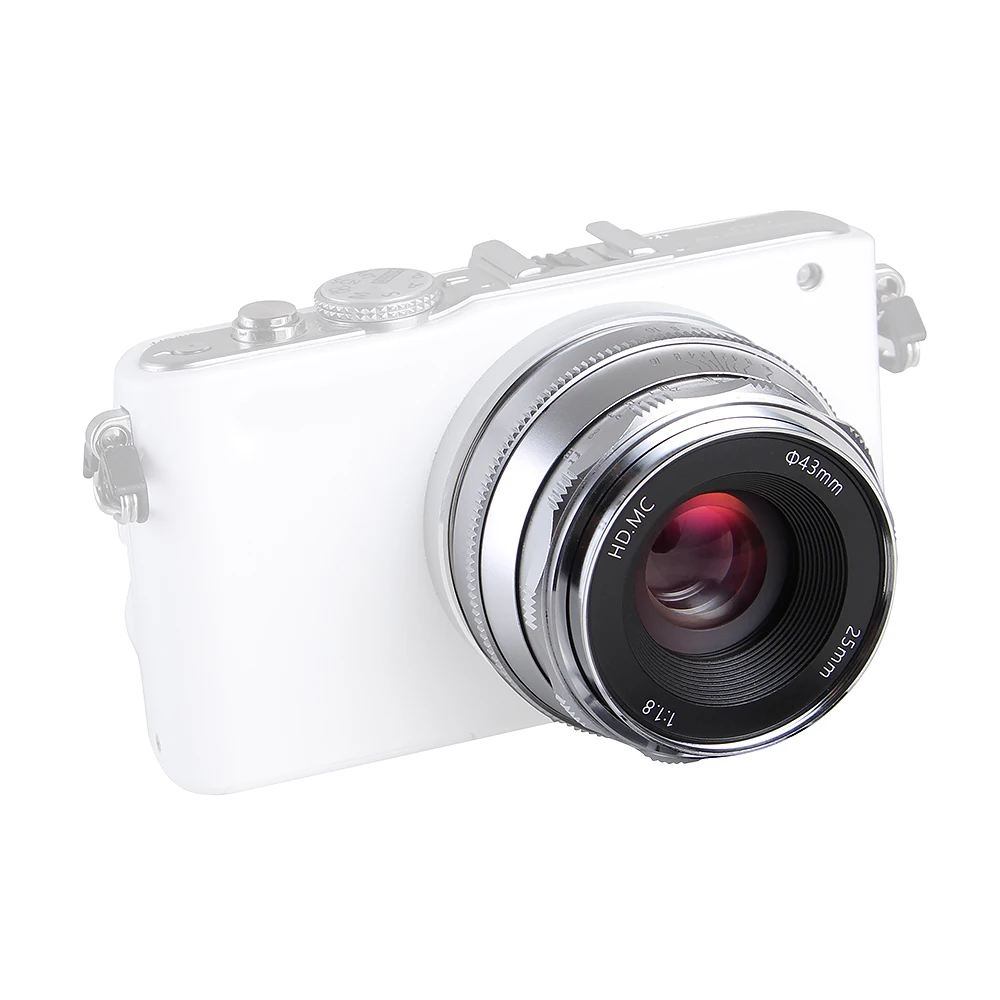 25 мм F1.8 Prime объектив ручной фокусировки MF для Panasonic Olympus MFT M4/3 крепление GH4 GM1 GX8 G7 G9 камера