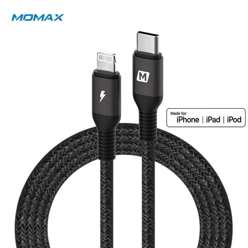 Оригинальный Сертифицированный MFI usb c к lightning зарядный кабель для iPhone xs xr 8 7 6s plus