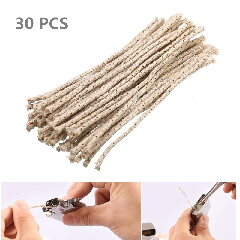 30pcs/Bag Copper Wire Cotton Core Wicks Kerosene Oil Lighter