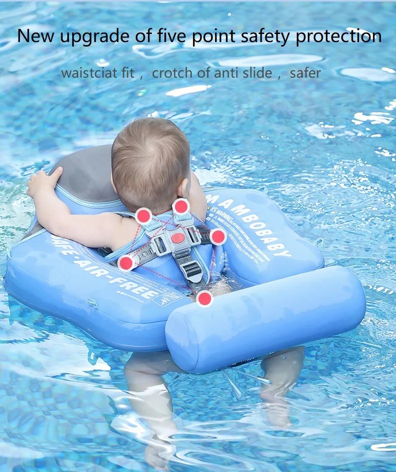 MamboBaby - Nicht-Aufblasbares Baby Schwimmweste Pool Zubehör Spielzeug Infant Schwimmring für Babys Trainer Wasser