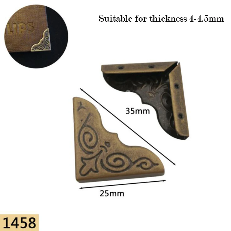 80 Coins De Livre En Métal – 15 Mm – Bronze – Uxcell – Neuf