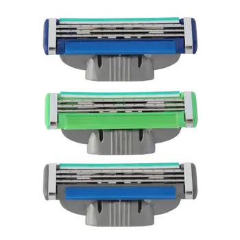

1Pc Razor Men'S Razor Standard 3-Layer Blade Green Head Razor Head 3-Layer Universal Razor Head