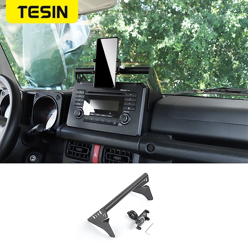 

TESIN GPS Stand For Suzuki Jimny JB74 2019+ Car Mobile Phone Holder Support Bracket Rod For Suzuki Jimny 2019 2020 Accessories