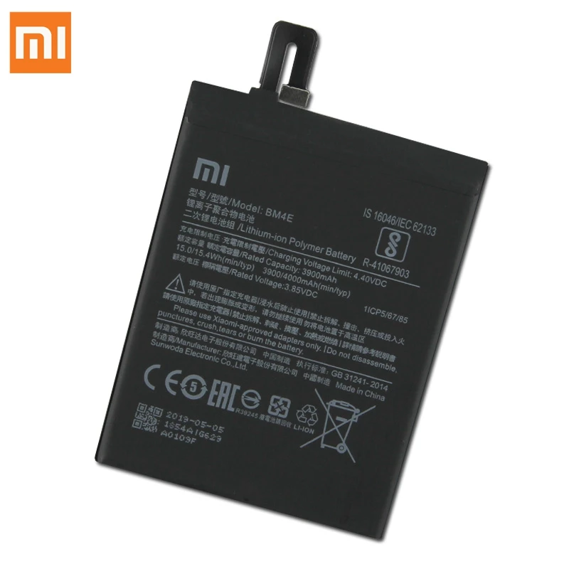 Xiao mi сменный аккумулятор BM4E для Xiaomi mi Pocophone F1 подлинный Аккумулятор для телефона 4000 мАч