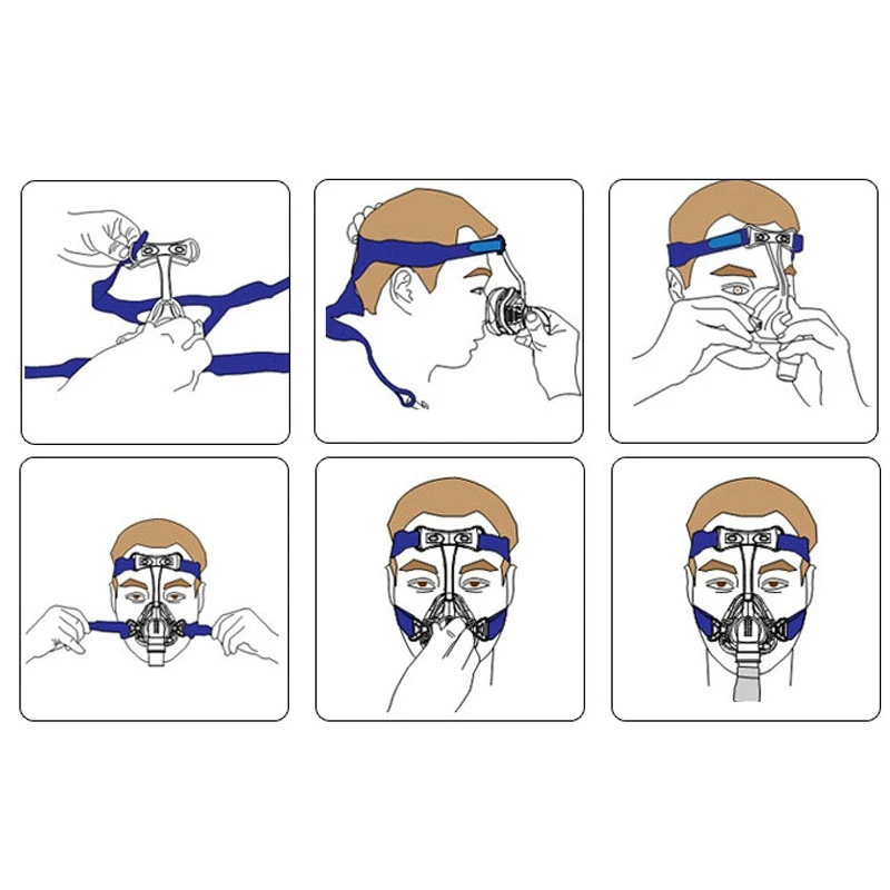 Nasal do Sono da Máscara do Silicone Cpap com Tamanho do Chapelaria Conecte a Mangueira e o Nariz Apropriados para a Máquina de Cpap Máscara s - m l 12 silicone cpap com tamanho do chapelaria s