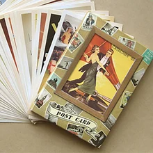 32 шт. звезда классического кино коллектор ретро ностальгические почтовые открытки с мультипликационным рисунком Carte почтовые Товары для офиса и школы