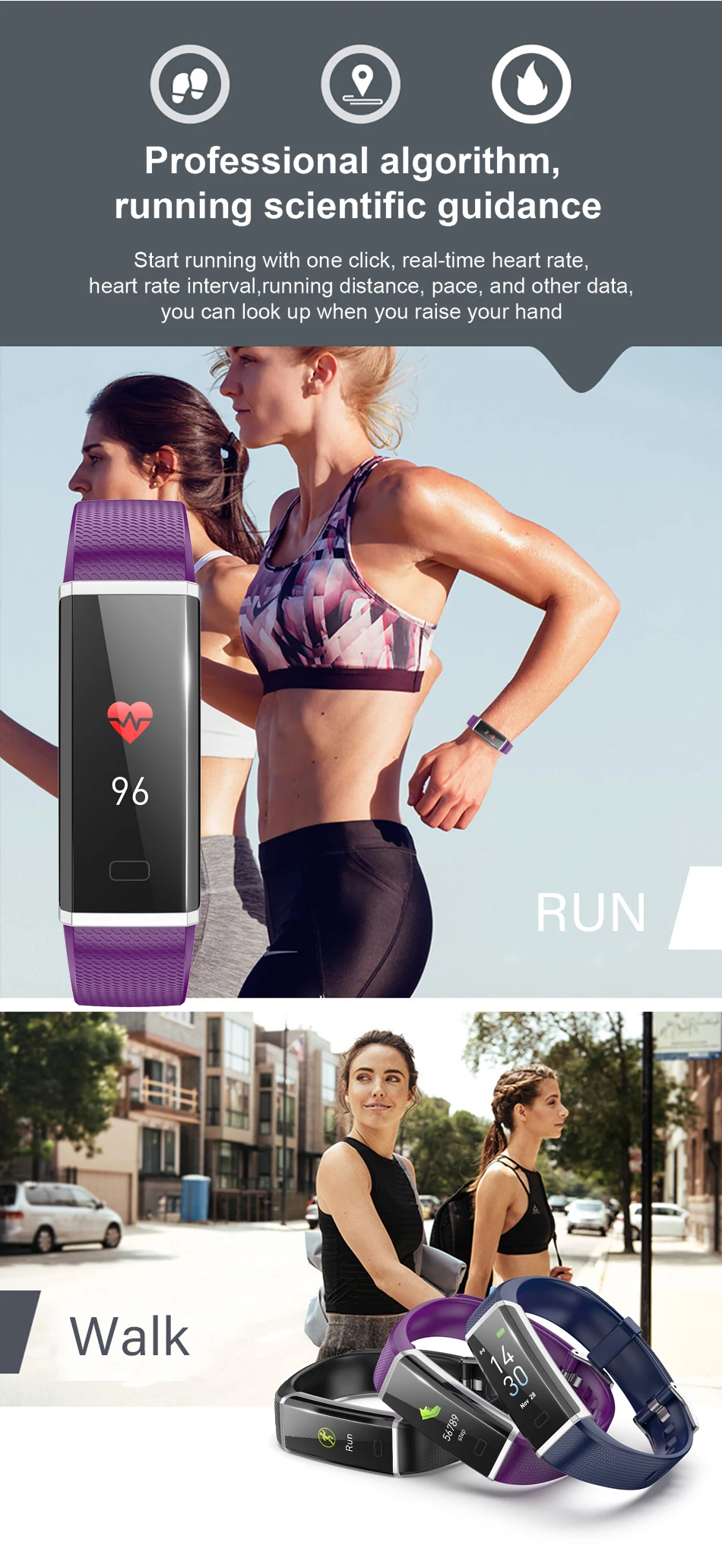 Модные Новые водонепроницаемые умные часы для мужчин и женщин для iPhone функция сердечного ритма фитнес-Браслет Смарт-браслет отслеживание активности