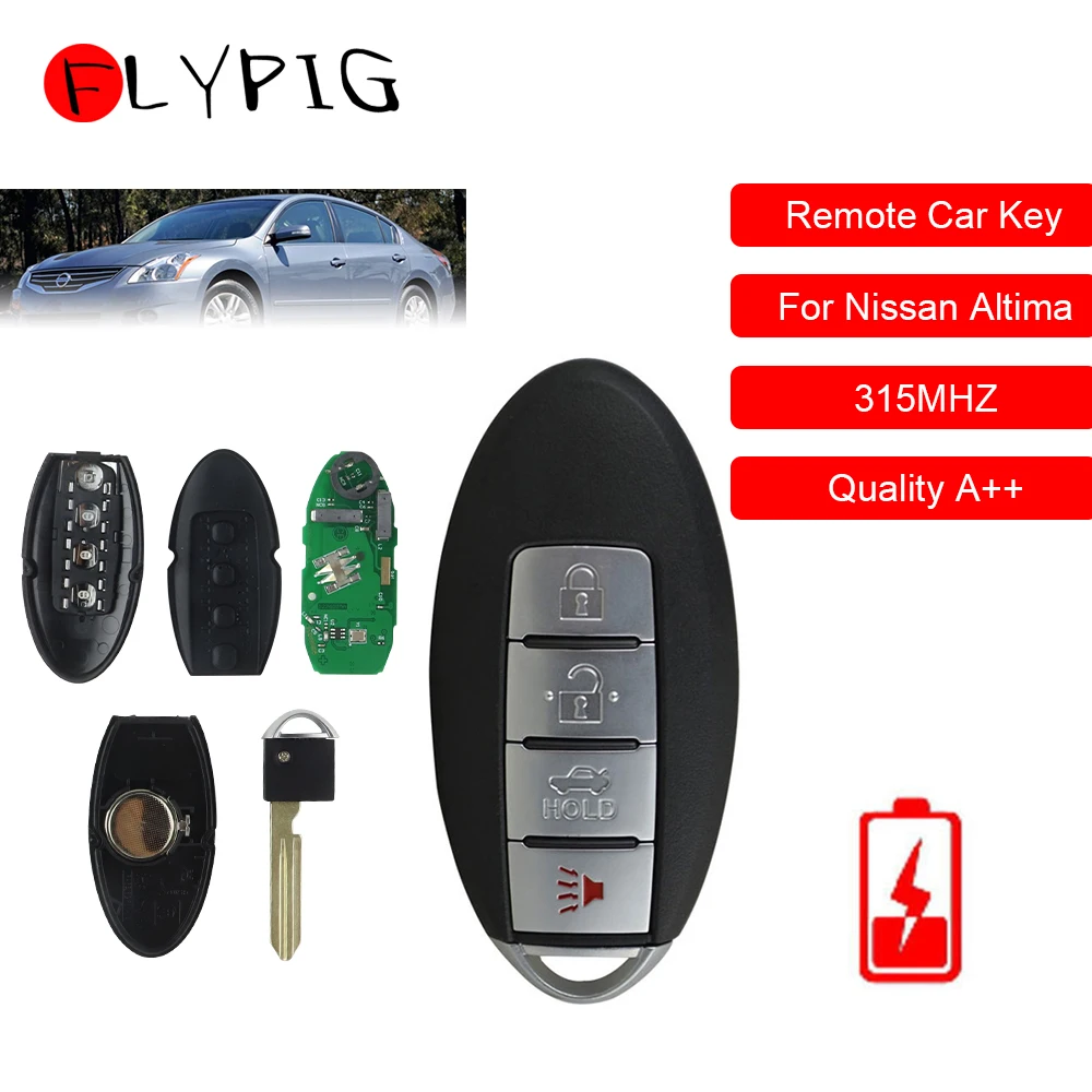 4 кнопки смарт-карты дистанционного ключа для Nissan 315MHz PCF7952 чип Altima Maxima Murano CrossCabriolet