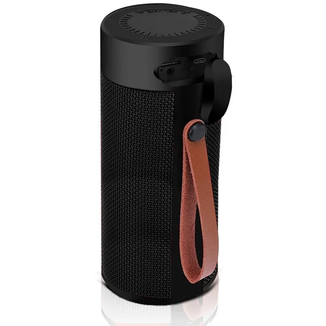 Black T4 беспроводной Bluetooth динамик наружный портативный громкий динамик s водонепроницаемый динамик стерео объемная музыка fm-радио для телефона - Цвет: Black