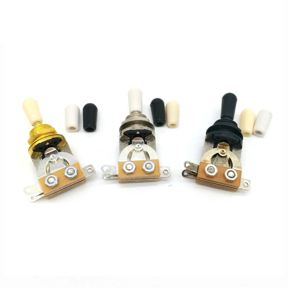 

9 pcs 3 Way Toggle Switch Electric Guitar Pickup Selector Switch Guitar Parts Chrome/Black/Gold Guitar Selector Pickup Switch