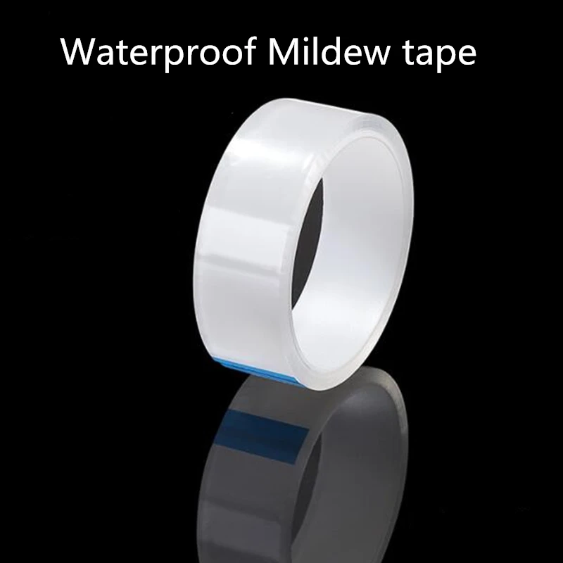 Sink Kitchen Waterproof Transparent Tape Nano Mildew Strong Self-Adhesive Pool Water Seal Bathroom Gap Strip Silicone Stickers