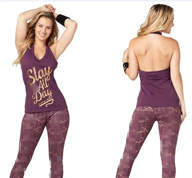 T1844 purple Хлопковая одежда, одежда для фитнеса, спорта, бега, топы, майки, женские топы, Glam Mesh Tank, футболка T1844 - Color: T1844 purple