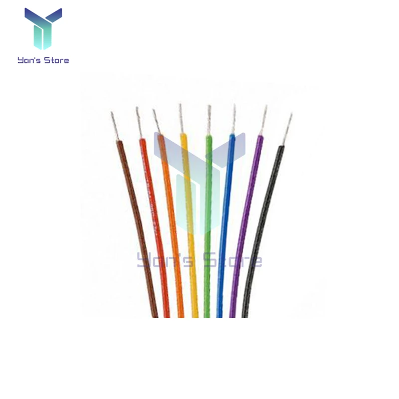 30AWG wire cable 250M 8 color PCB soldering fly line 0.55mm breadboard jumper colored insulation wrap tinned pure copper