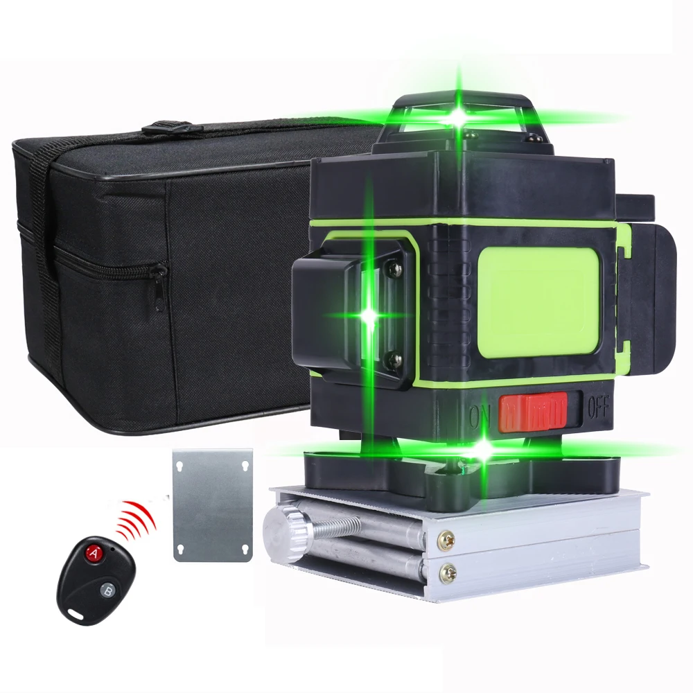 16/12 Lines 4D/3D Laser Level Level Self Leveling 360 Horizontal And Vertical Cross Super