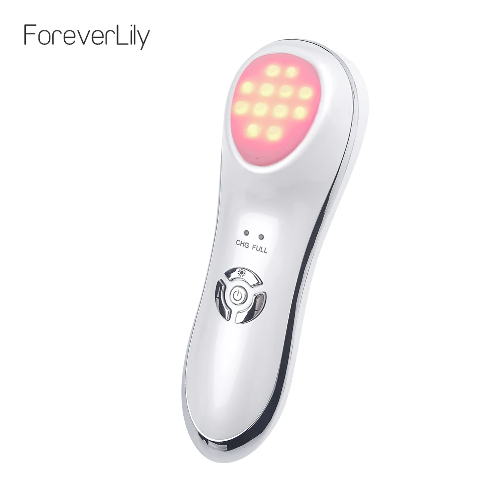  Multifunction LED Photon Therapy Beauty Device Tighten Lifting Whitening Anti-aging Acne Ultrasonic