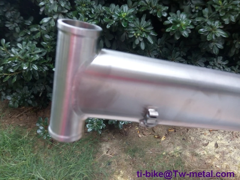 Excellent Custom titanium fold bike frame with the big wheel, China titanium bike frame, XACD road frame in Titanium 2