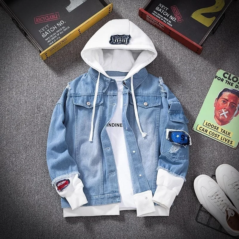 Hip Hop Jeans Coat Retro Jean Jacket 