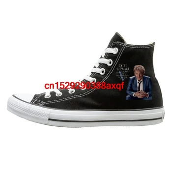 

Unisex Rod Stewart Fly Me to The Moon High-top Sneakers Canvas Shoes