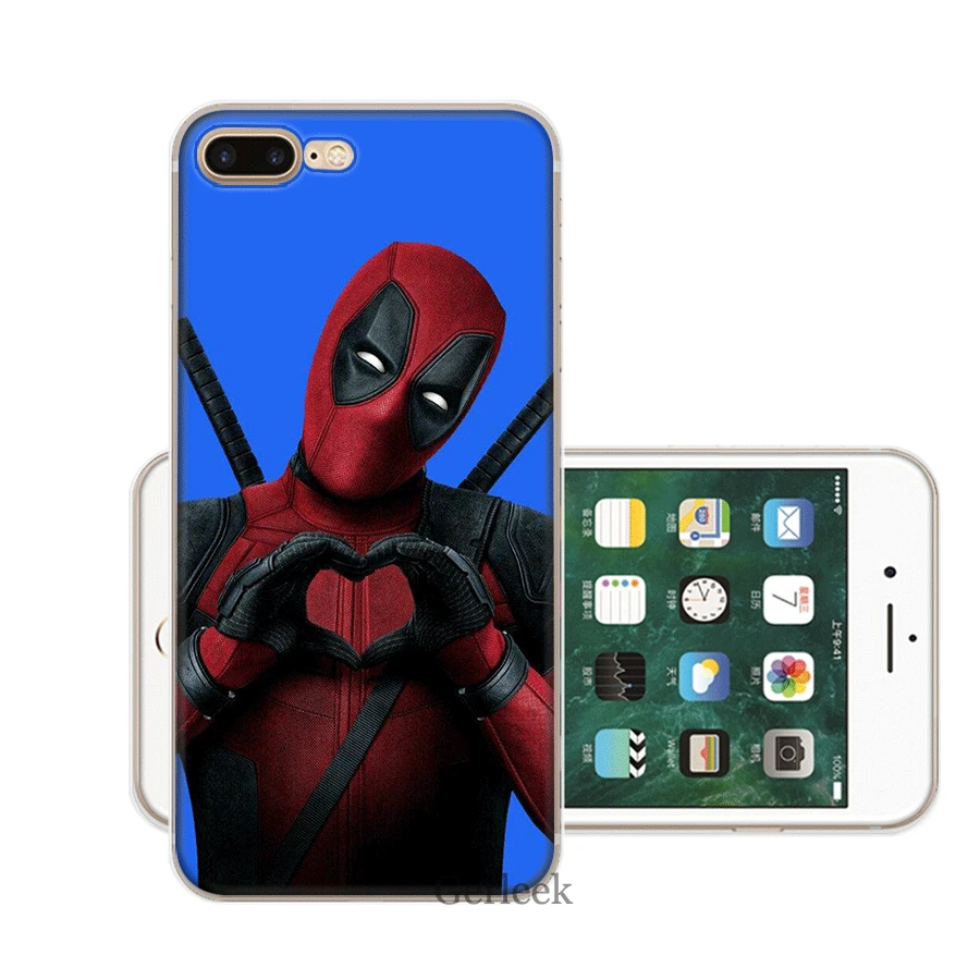 Чехол для мобильного телефона TPU для iPhone 11 Pro XR X XS Max iPhone 7 8 6 6S Plus 5 5S SE чехол Мстители Джокер Дэдпул - Цвет: 12