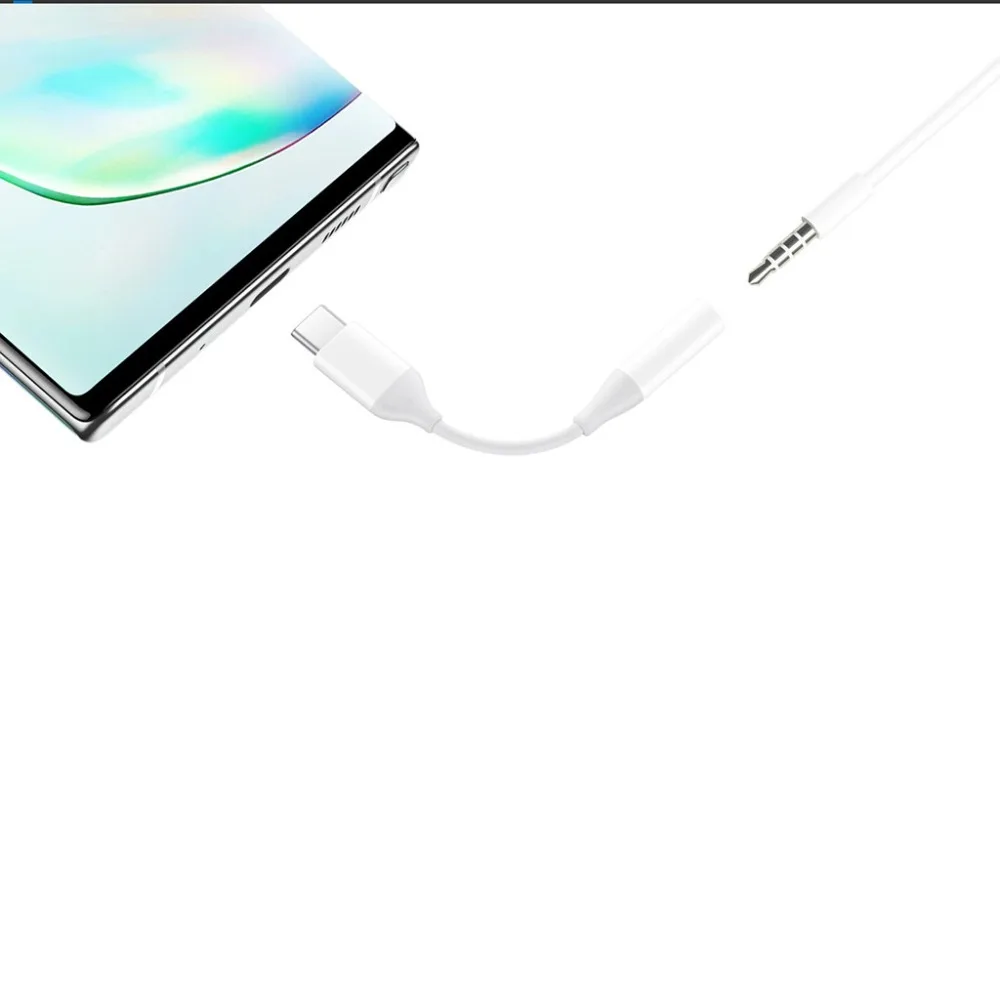 USB 3,1 type-C USB-C до 3,5 мм аудио динамик микрофон Женский Кабель-адаптер для Samsung Galaxy Note 10/Plus 40DEC25