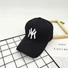 Spring Summer Child Letter Embroidery Outdoor Leisure Sun Baseball Cap For Boy Girl Cotton Breathable Solid Color Adjustable Cap 5