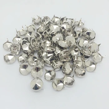 

100 Pieces Silver Metal Cone Studs Rivet Spikes Spots Nailheads Leathercraft 12mm