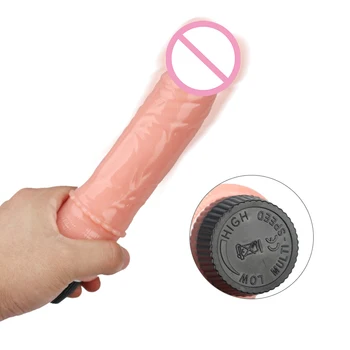 20cm Dildo Vibrator Sex Toys For Woman Vibrador Realistic Crystal Multi Speed Big Penis Erotic Adult Intimate  Masturbator 2