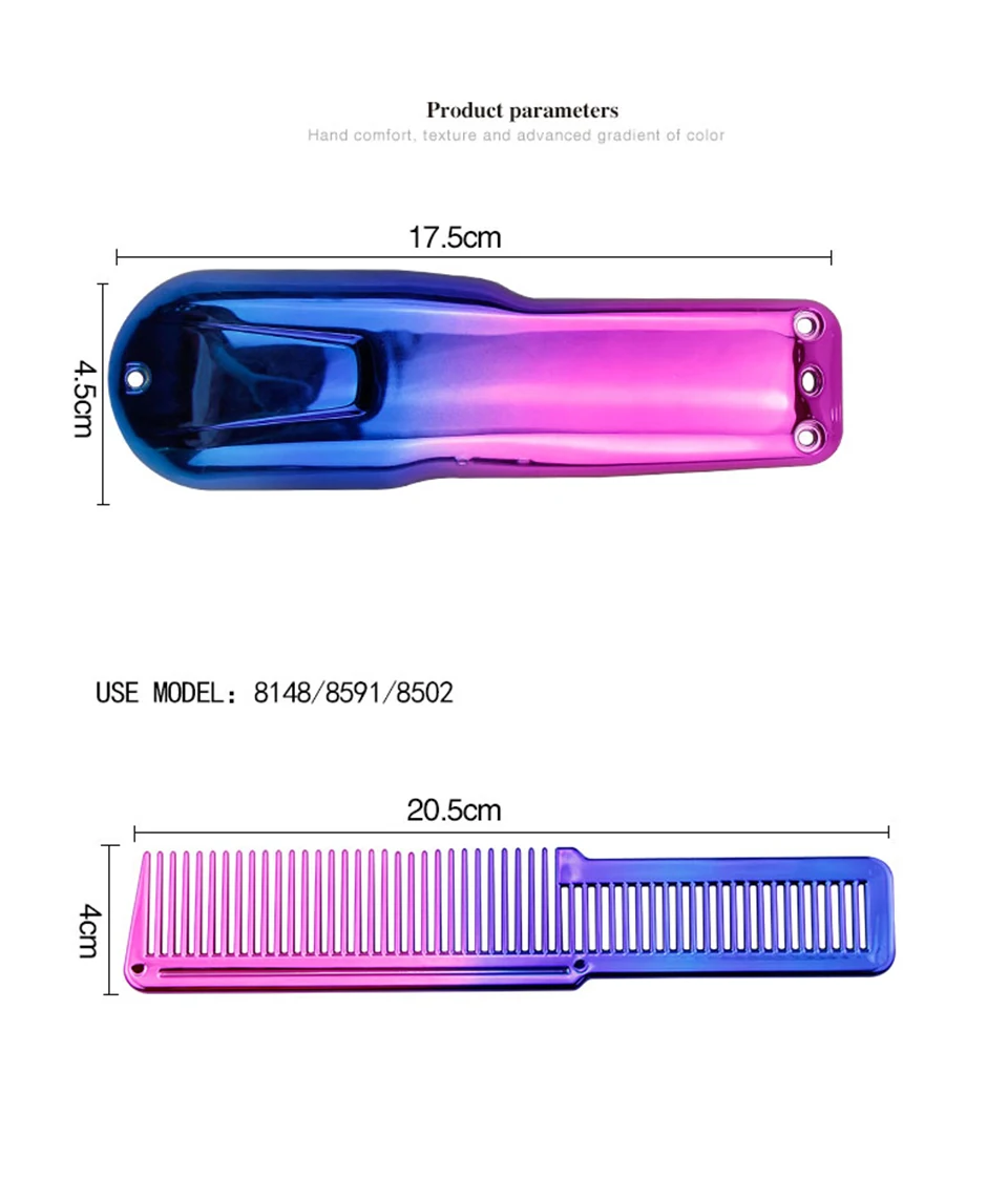 CestoMen, гальваническое покрытие, гладкая машинка для стрижки волос, расческа, парикмахерские аксессуары, роскошная профессиональная машинка для стрижки волос, триммер, чехол
