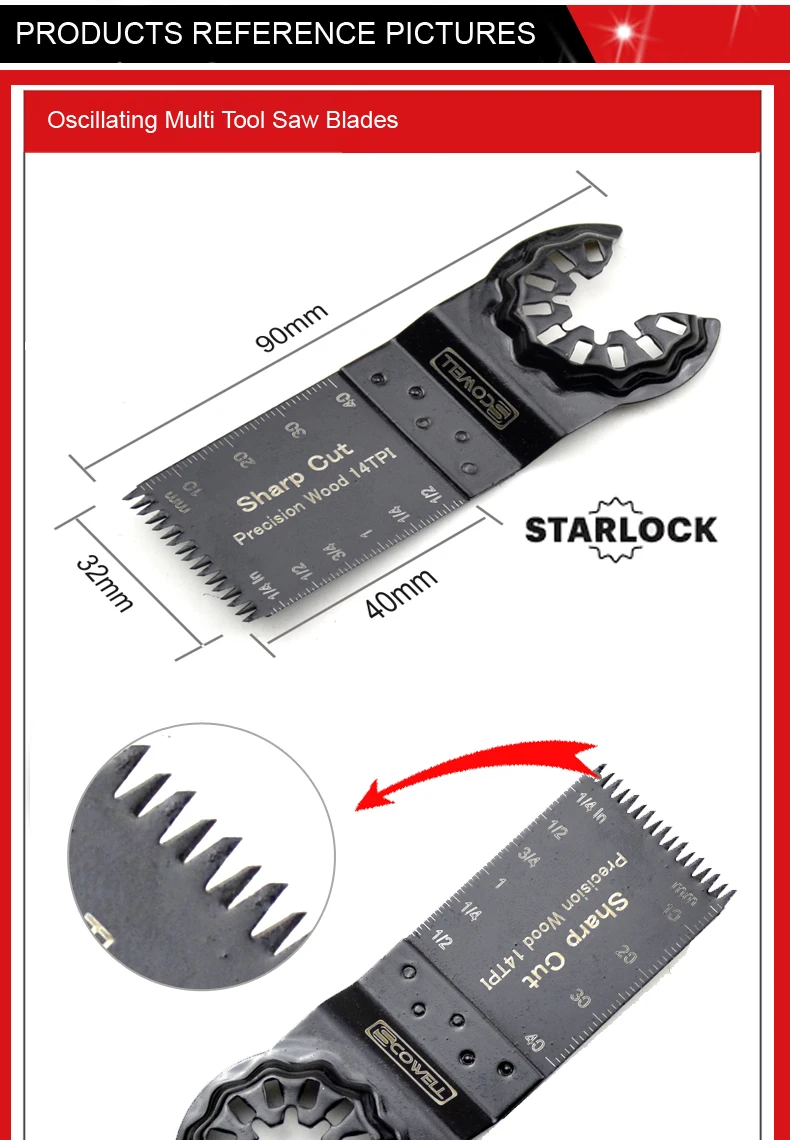 Japan teeth starlock saw blade 8