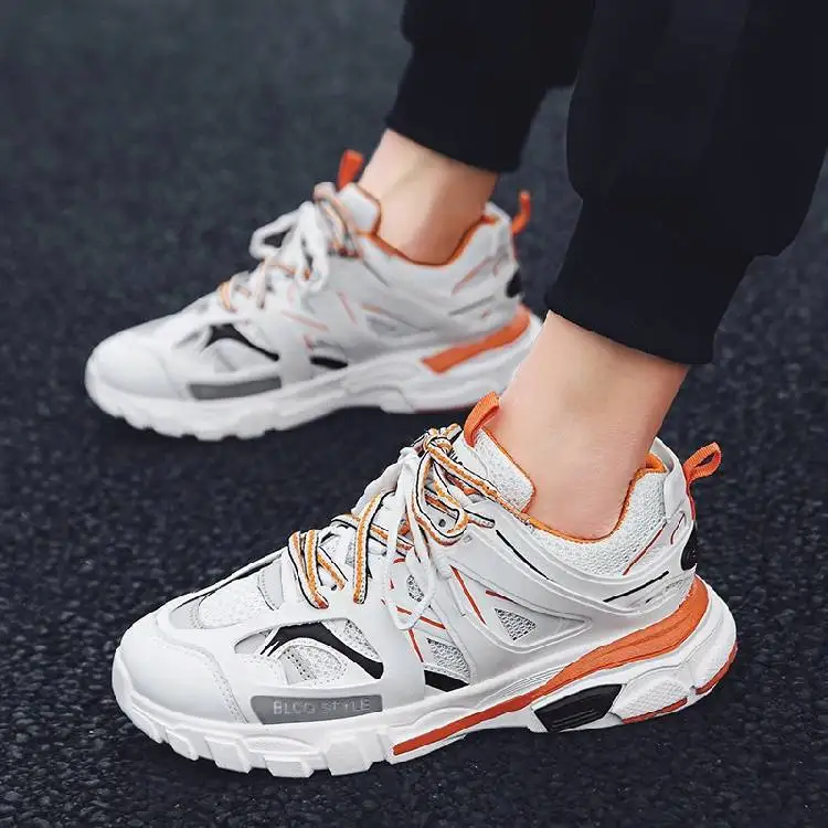 

Spring MEN'S SHOES New Style INS Super Fire Shoe Men Casual Korean-style Trend of Fashion Paris Dad Shoes Three