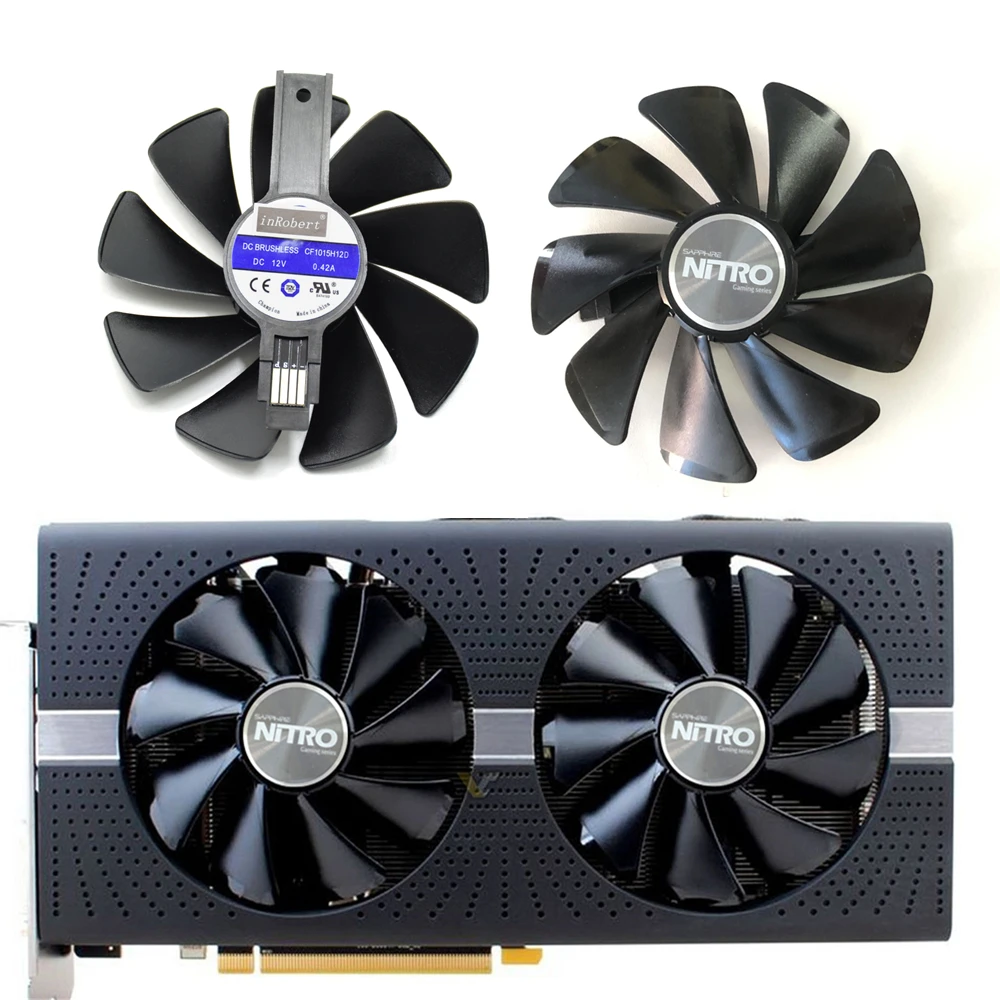 95 мм CF1015H12D DC12V кулер сменный вентилятор для Sapphire NITRO RX480 8G RX 470 4G GDDR5 RX570 / D5 RX580