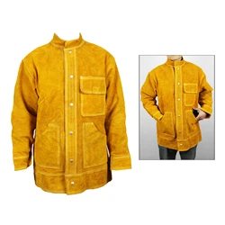 2021 Cowhide Welding Jacket Coat Protective Coat for Men Soft Comfortable Welding Cloth Overalls for Men