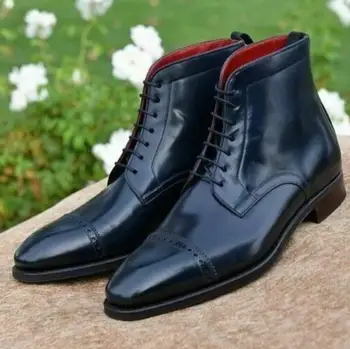 

Men PU Leather Fashion Shoes Low Heel Fringe Shoes Dress Shoes Brogue Shoes Spring Boots Vintage Classic Male Casual TV104