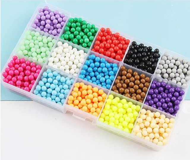 Beads puzzle Crystal DIY water spray beads perlen set ball games 3D handmade magic toys for children Water Mist Magic Beads 7