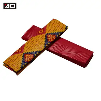 

ACI Veritable Wax African Ankara Fabrics Ghana Kente Cloth Embossing Veritable Real Wax Prints Fabric Ankara 2 +2Yards For Dress