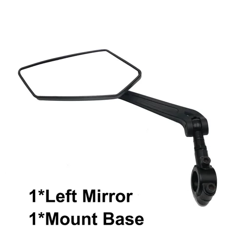 Rear View Mirror Bike Cycling Clear Wide Range Back Sight Rearview Reflector Adjustable Handlebar Left Right Mirror
