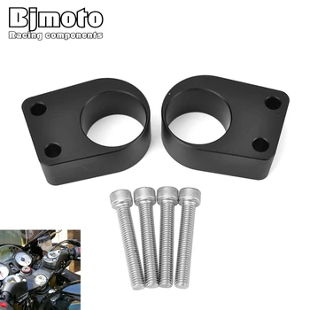 

BJMOTO For Kawasaki Ninja 250 Ninja 300 2013-2019 Handlebar Clamp Risers 1 inch 25mm Motorcycle Fat Bar Riser Taper Raised Mount