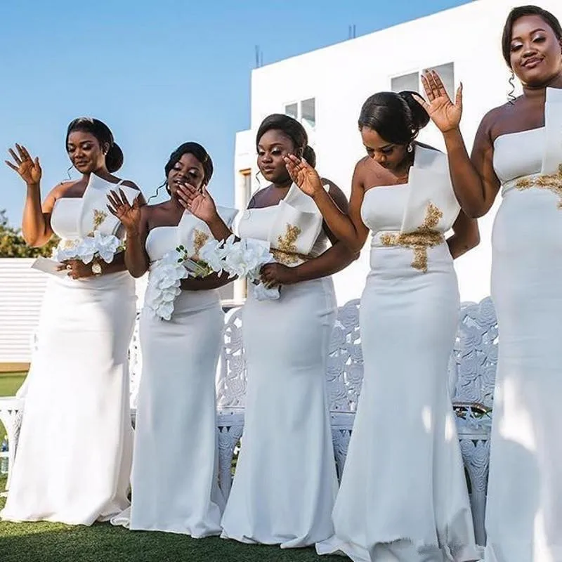 plus size white bridesmaid dresses