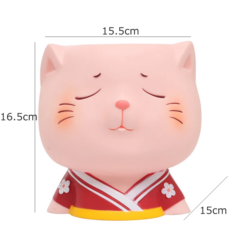 6,3 дюймов Maneki Neko цветочный горшок мальчик девочка портрет цветок плантатор суккулент горшок для оформления дома кошка кролик орнамент ПВХ - Цвет: E