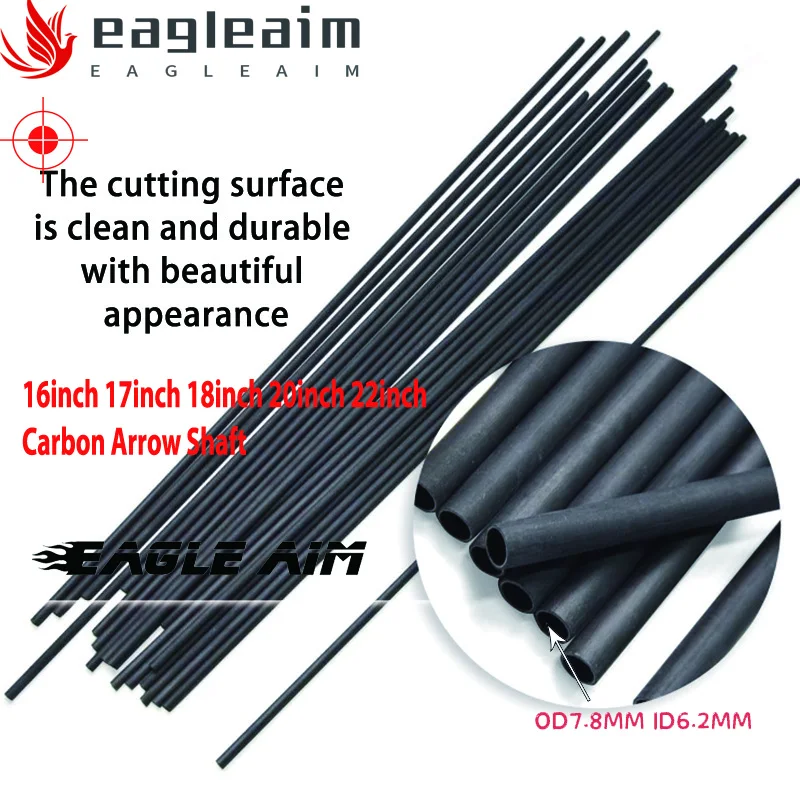 

12PCS 16 17 18 20 Inches Crossbow Bolt Nocks Vanes Carbon Arrow Shaft Carbon 400 for DIY Crossbow Bolt Archery Accessories